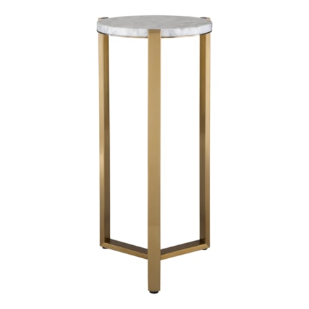 Pietra Carrara Marble Drink Table