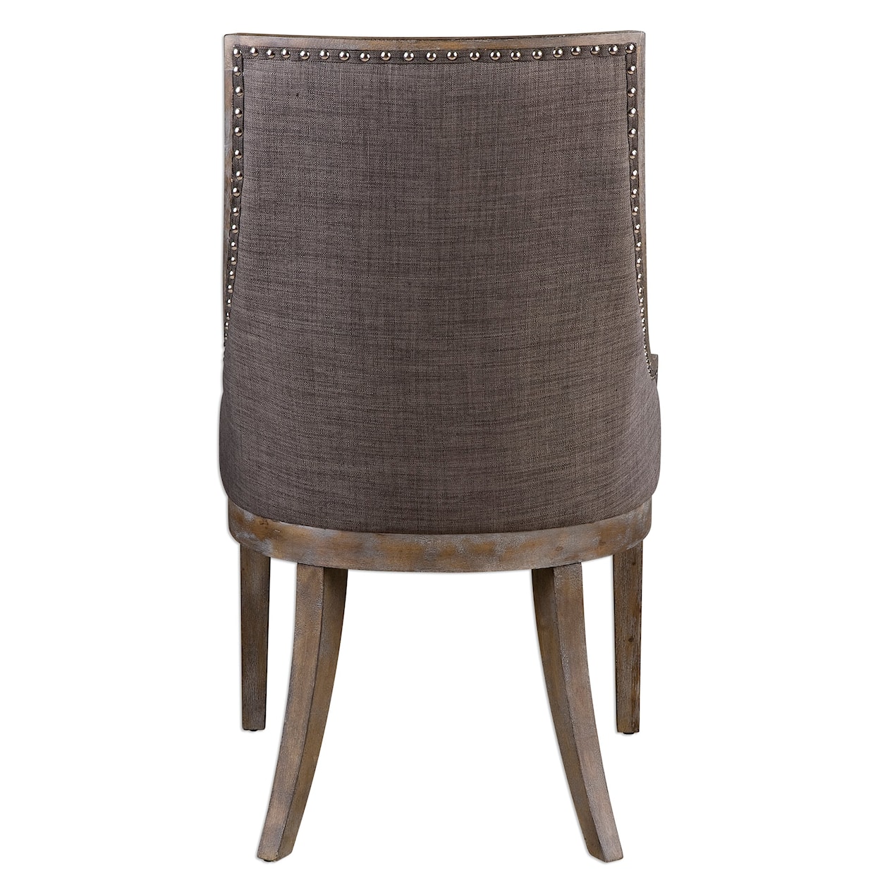 Uttermost Accent Furniture - Accent Chairs Aidrian Charcoal Gray Accent Chair