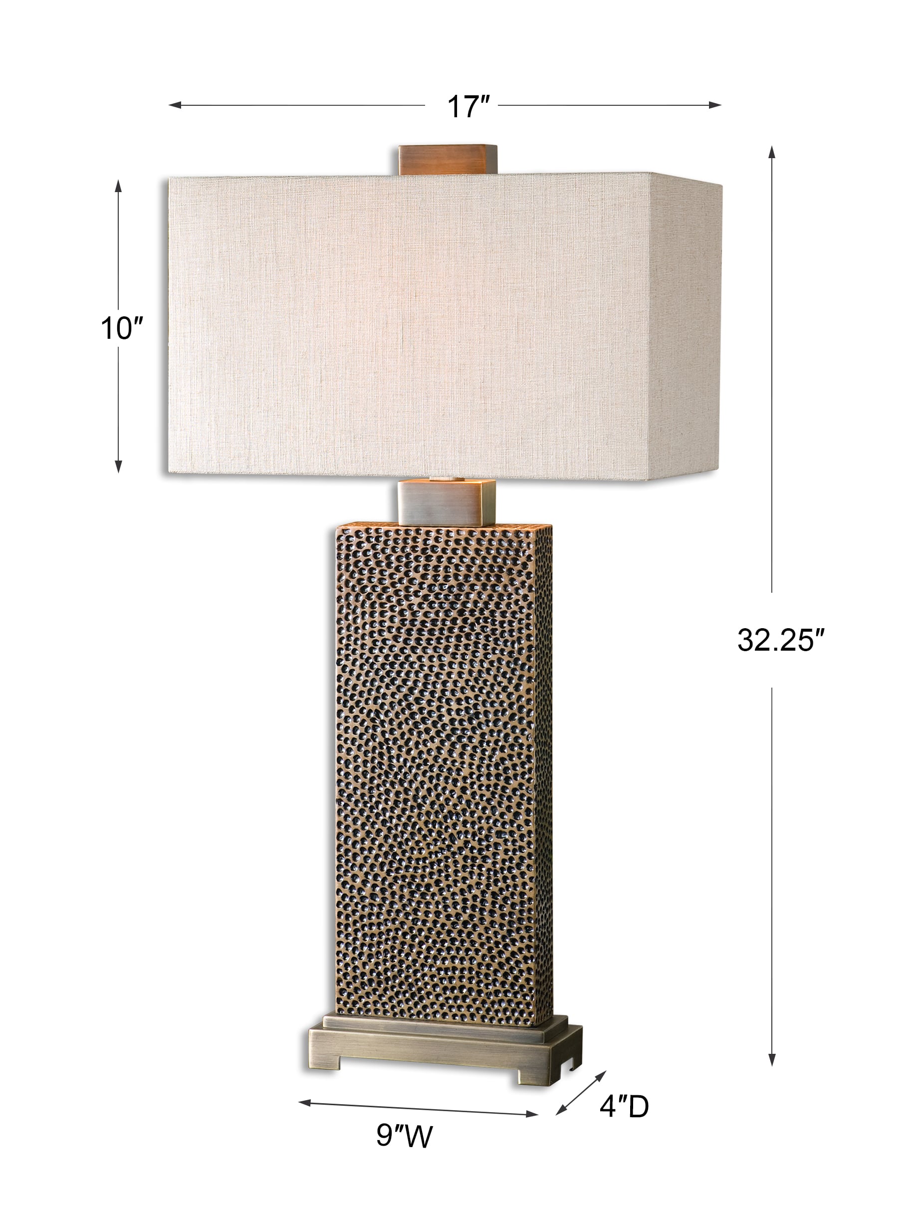 Uttermost Table Lamps Canfield Coffee Bronze Table Lamp