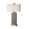 Uttermost Table Lamps Canfield Coffee Bronze Table Lamp