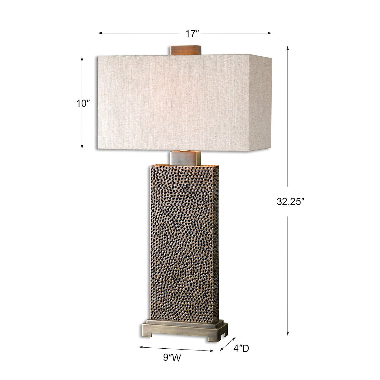 Uttermost Table Lamps Canfield Coffee Bronze Table Lamp