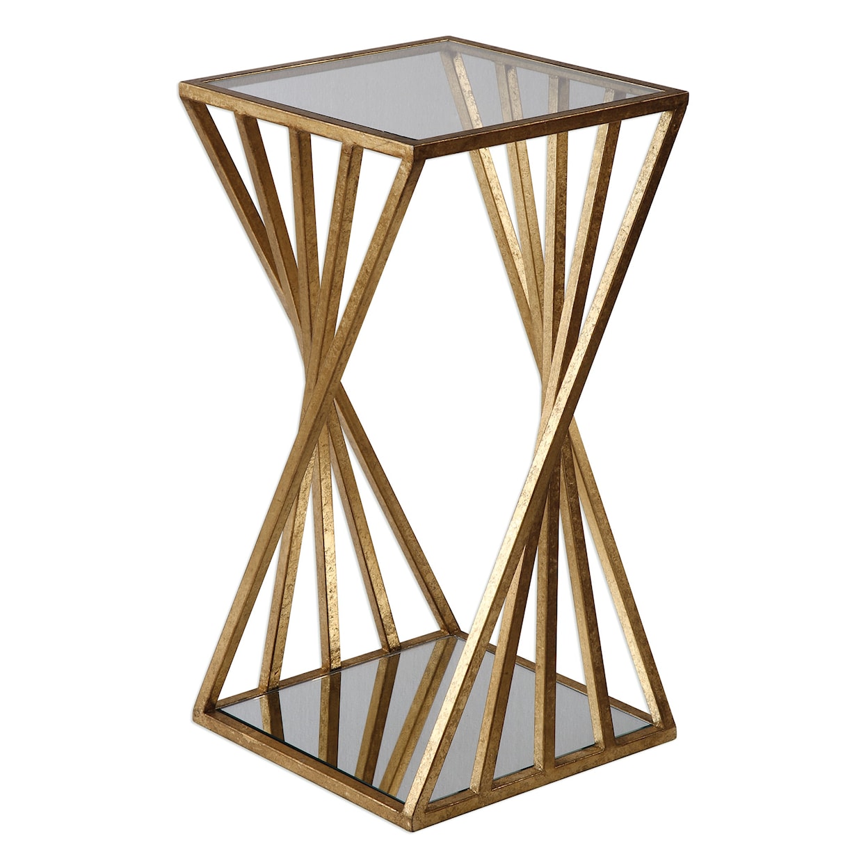 Uttermost Accent Furniture - Occasional Tables Janina Gold Dimensional Accent Table