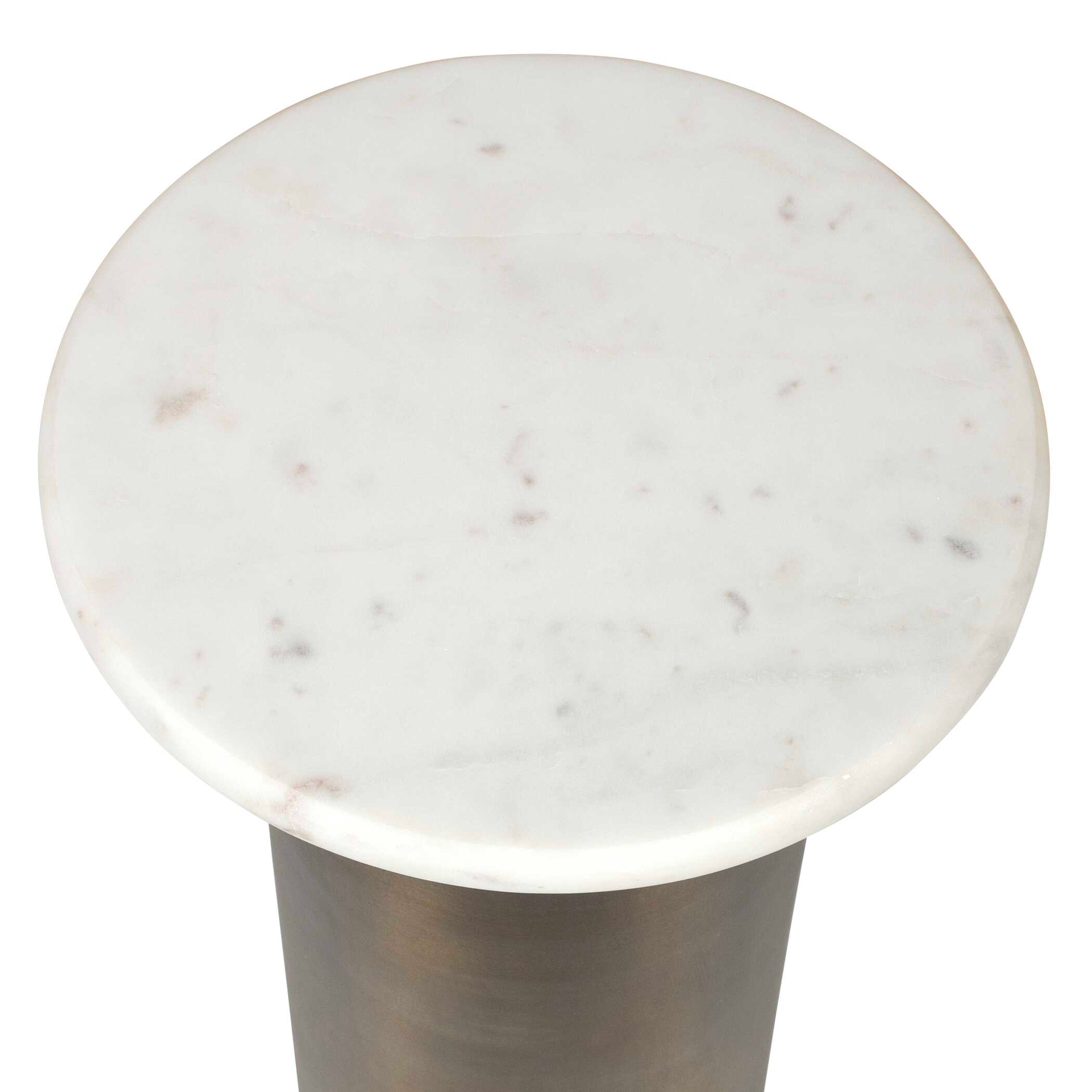 Reiss Marble &amp; Brass Drink Table