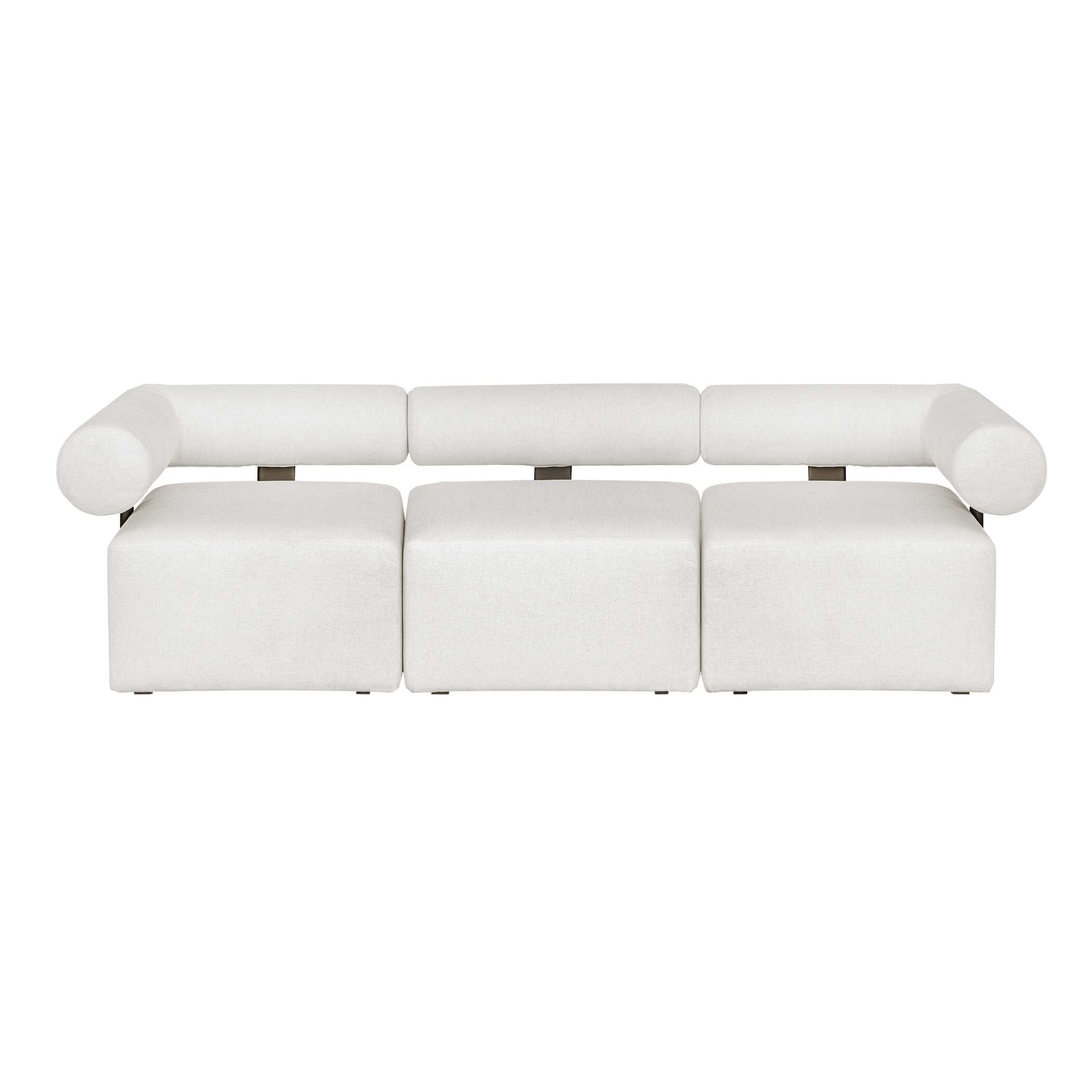 Uttermost Bolster Back Bolster Back White Outdoor Corner Sofa