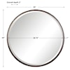 Uttermost Mirrors - Round Ada Round Steel Mirror