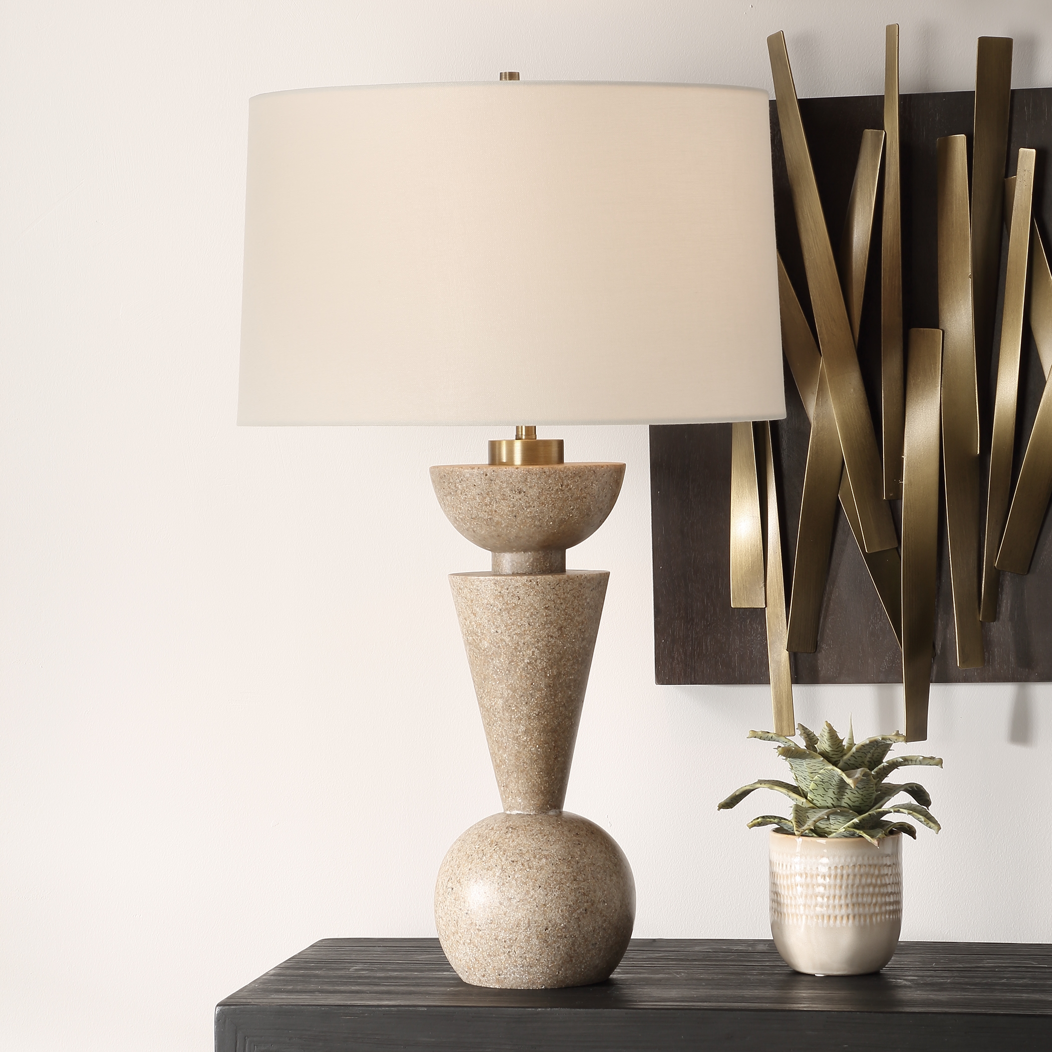 Cullum Geometric Table Lamp