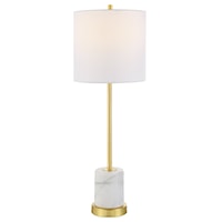 Contemporary Gold Buffet Table Lamp