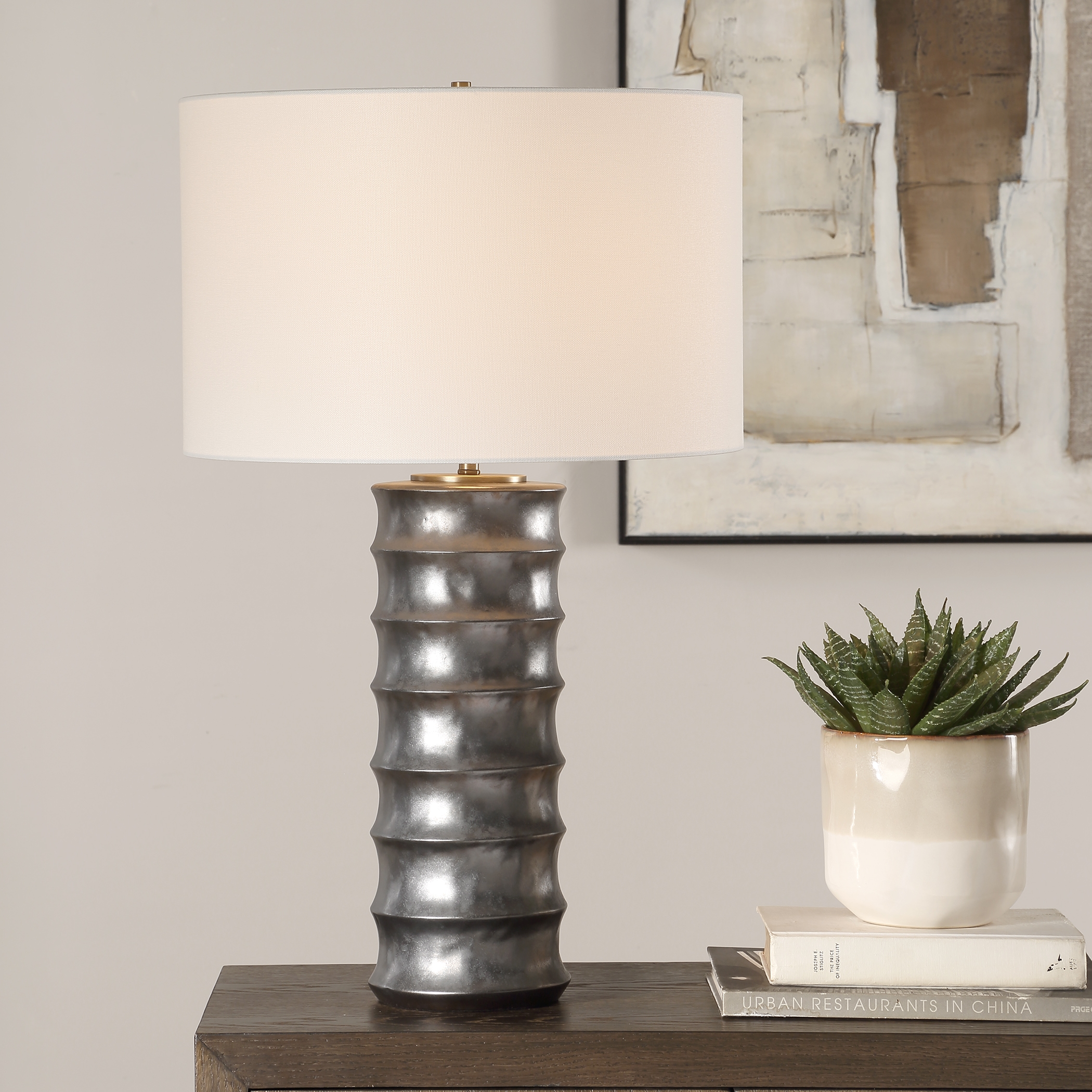 Uttermost Corvair Corvair Scalloped Table Lamp