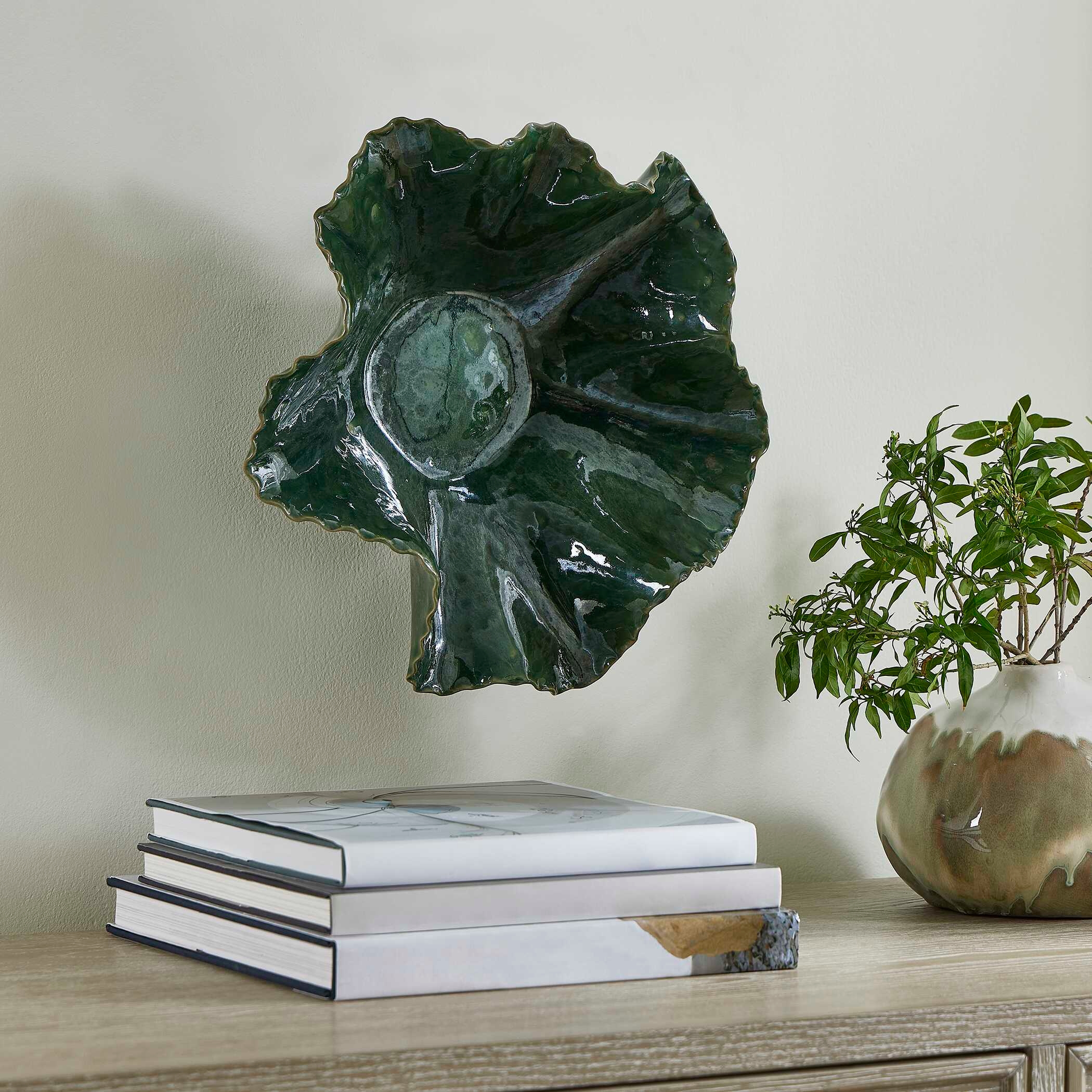 Uttermost Verdant Bloom Verdant Bloom Emerald Outdoor Bowl