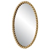 Uttermost Serna Oval Wall Mirror with Gold Mirror Trim