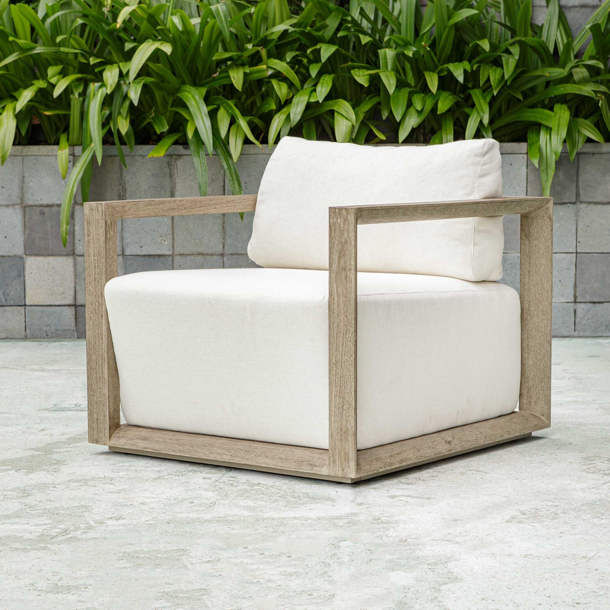 Remsen Outdoor Gray Lounge Chair
