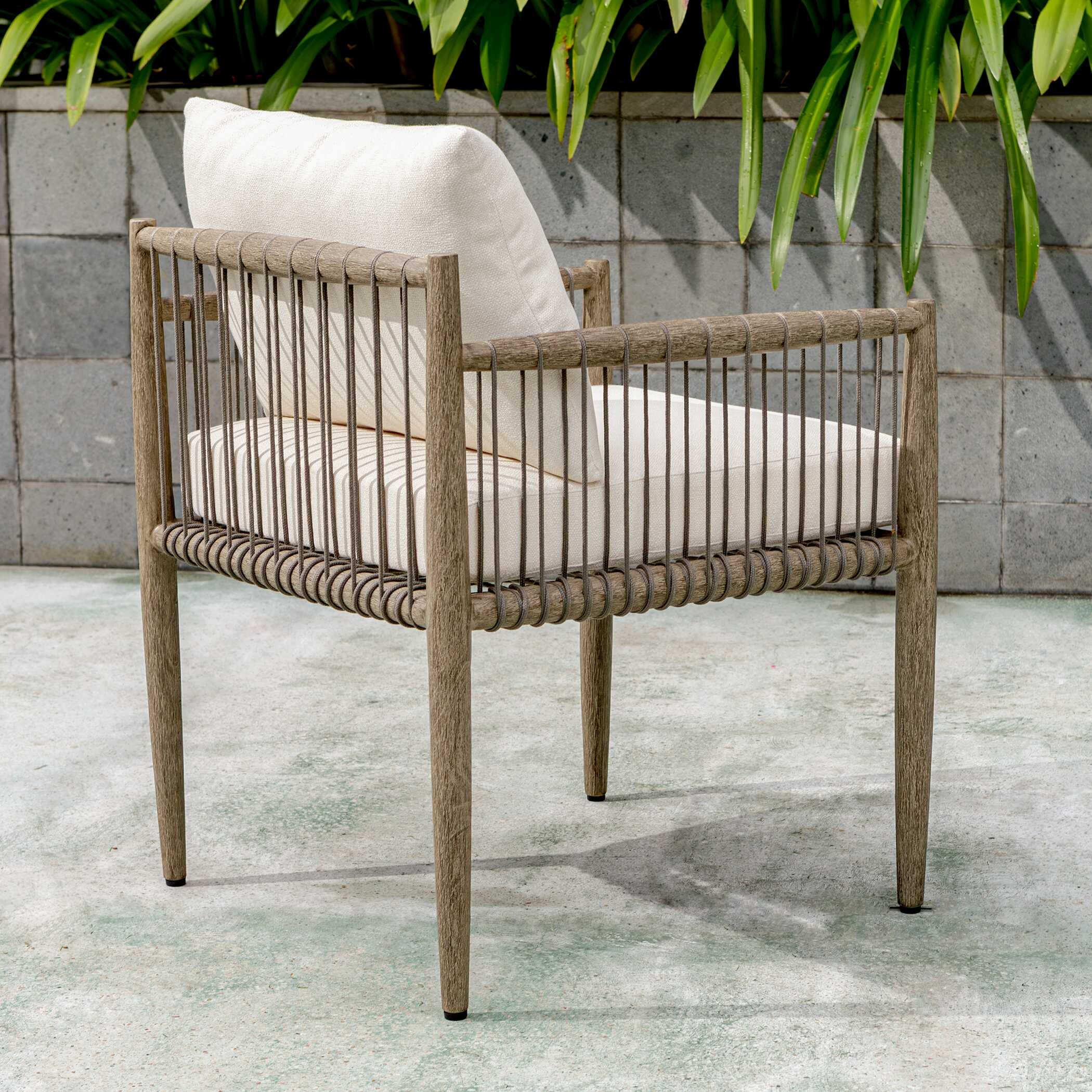 Uttermost Borneo Borneo White Outdoor Dining Chair