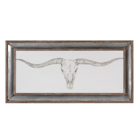 Western Skull Mount Print