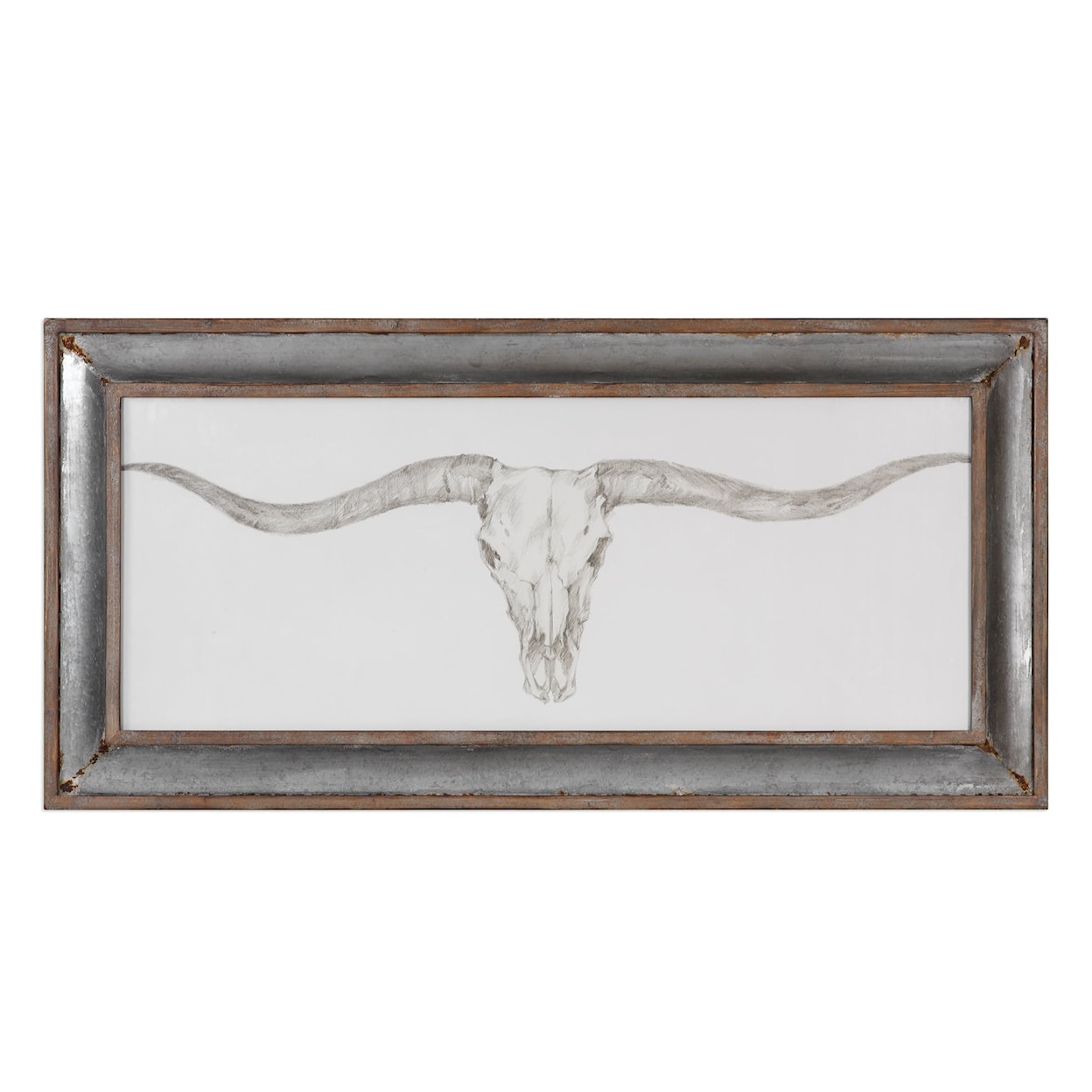 Uttermost Framed Prints Western Skull Mount Print