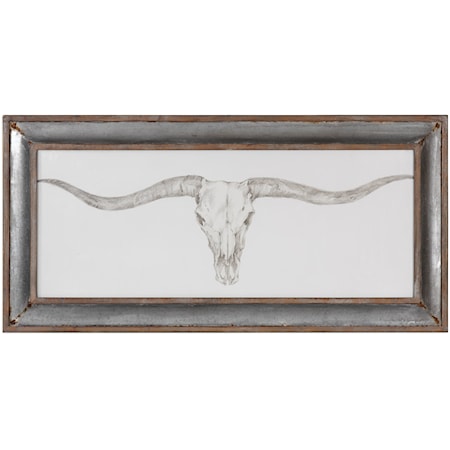 Western Skull Mount Print