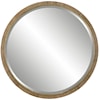 Uttermost Paradise Paradise Round Rattan Mirror