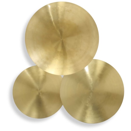 Cymbalic Round Brass Wall Art