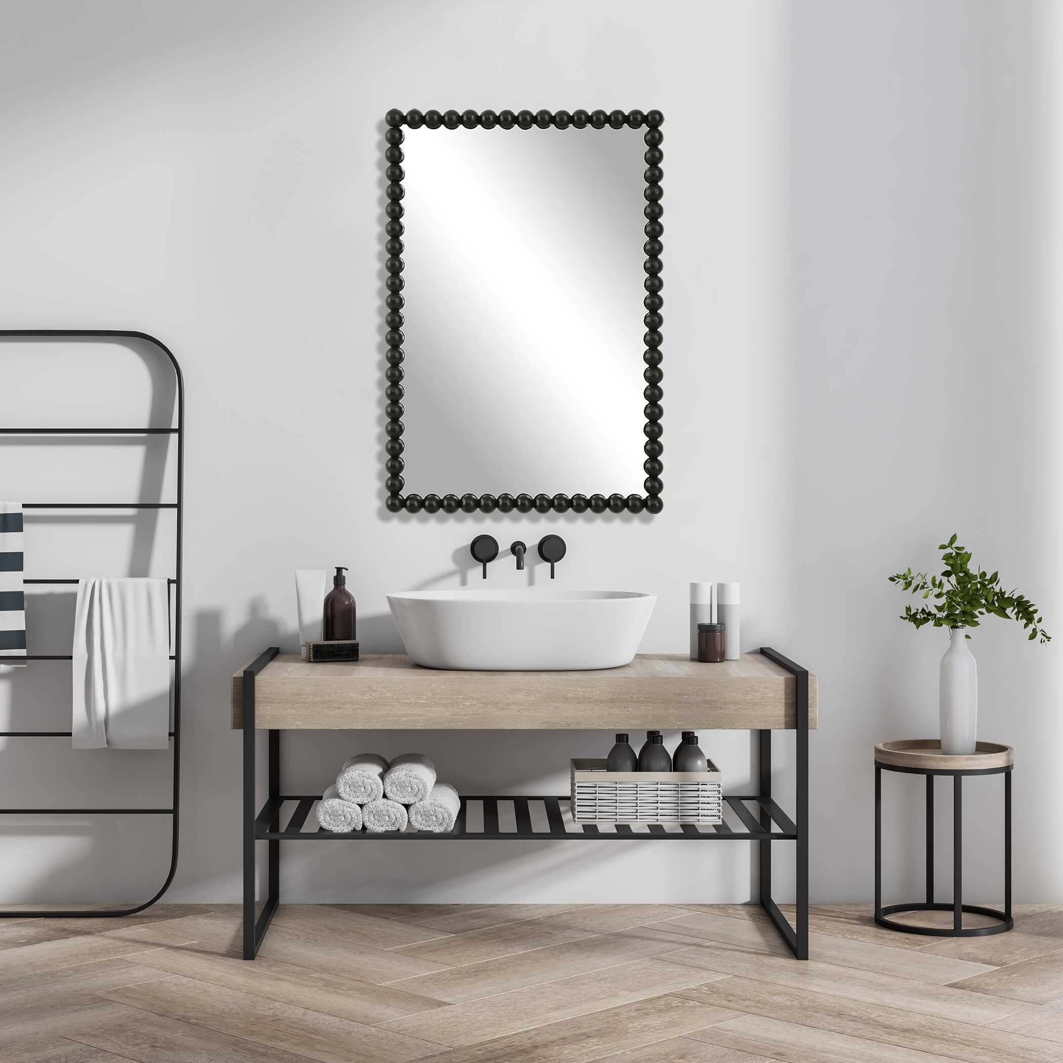 Uttermost Serna Serna Black Vanity Mirror