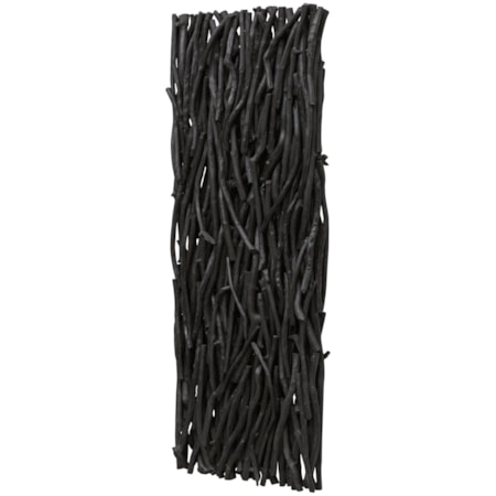 Black Wood Wall Decor