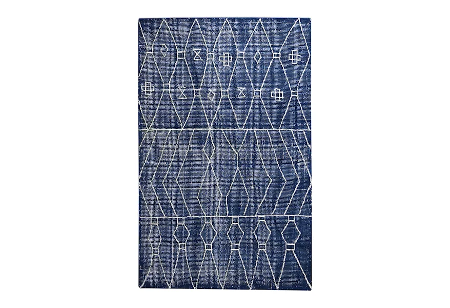 Rugs Fressia Blue 8 X 10 Rug by Uttermost at Esprit Decor Home Furnishings