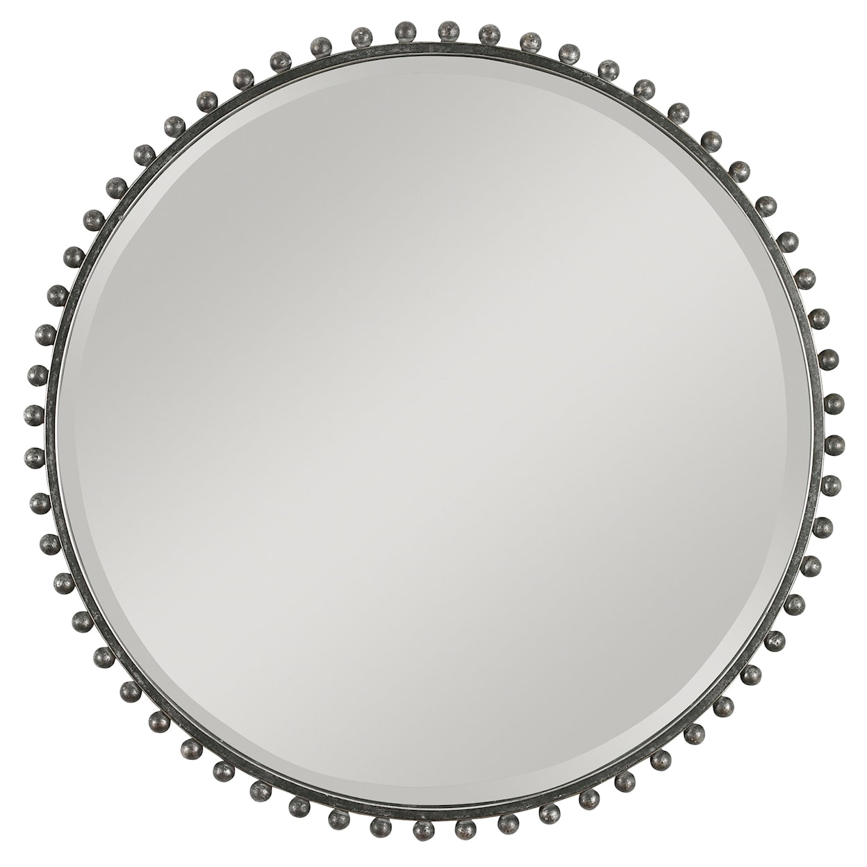 Uttermost Mirrors - Round Taza Round Iron Mirror