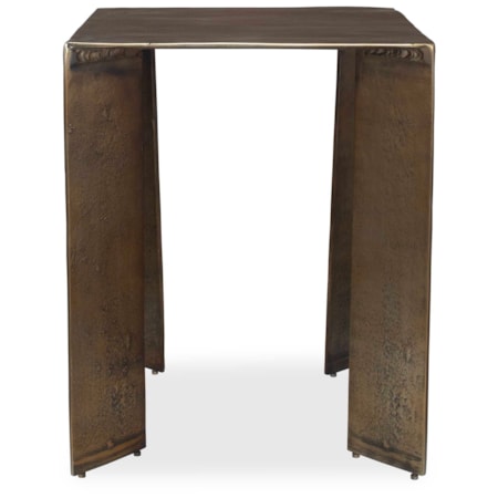 Reade Brass Outdoor Accent Table