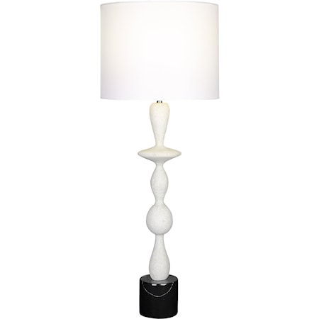 Inverse White Marble Table Lamp