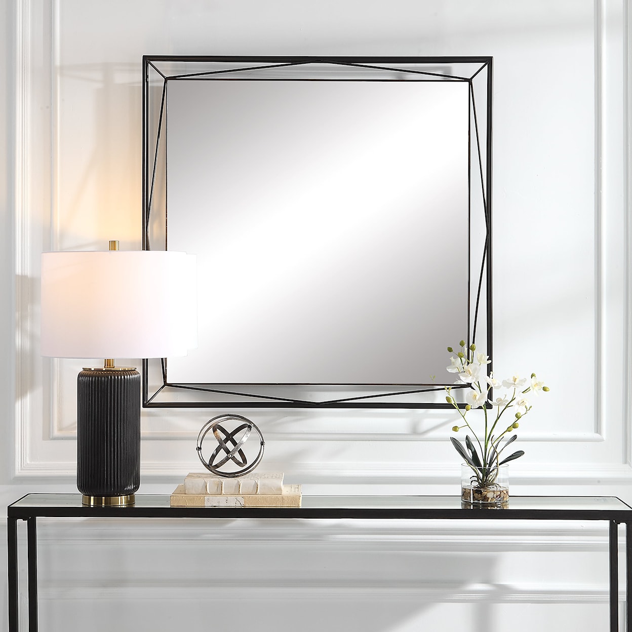 Uttermost Entangled Modern Square Mirror