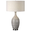 Uttermost Table Lamps Dinah Gray Textured Table Lamp