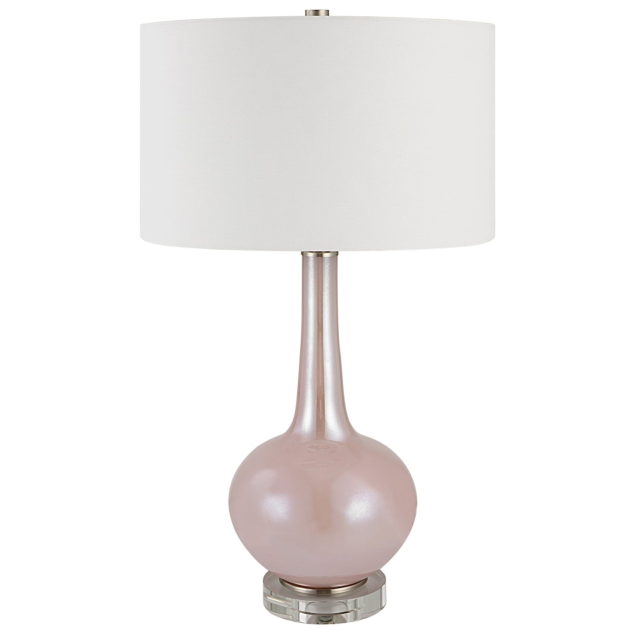 Uttermost Rosa Rosa Pink Glass Table Lamp