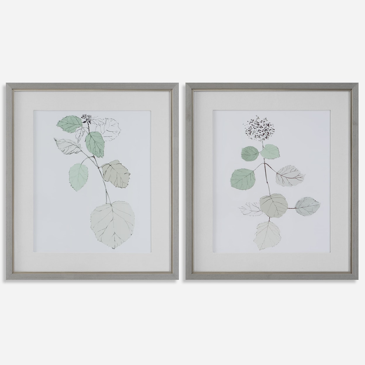 Uttermost Come What May Botanical Framed Prints- Set of 2