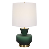 Trentino Dark Emerald Green Table Lamp