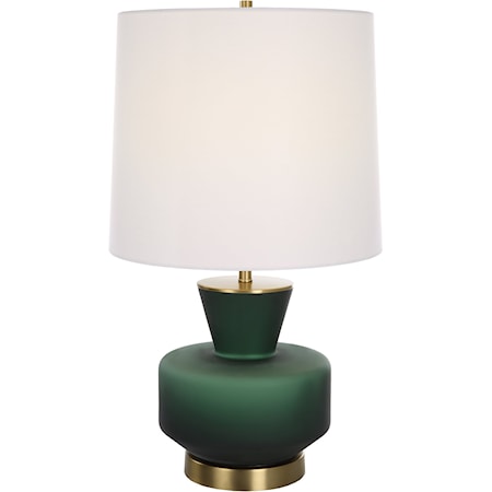 Trentino Dark Emerald Green Table Lamp