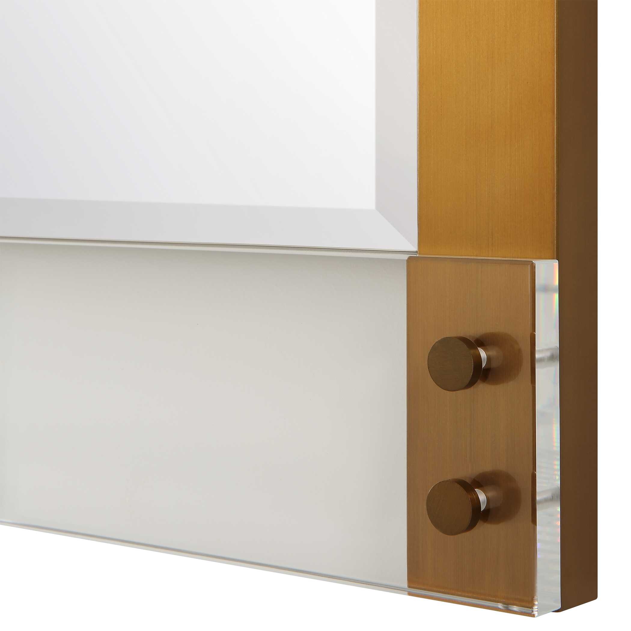 Uttermost Nera Nera Plated Brass Mirror