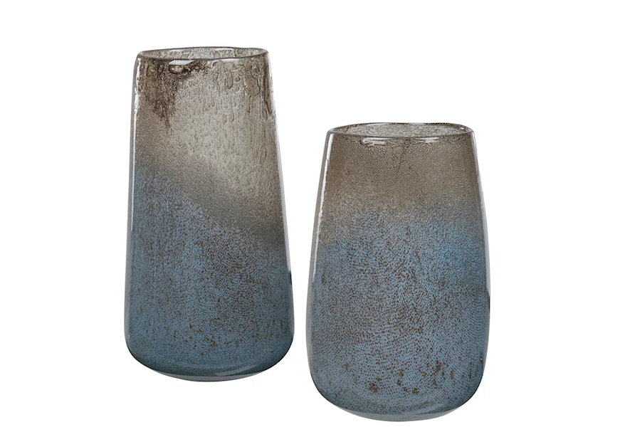 Accessories - Vases and Urns Ione Seeded Glass Vases, S/2 by Uttermost at Town and Country Furniture 