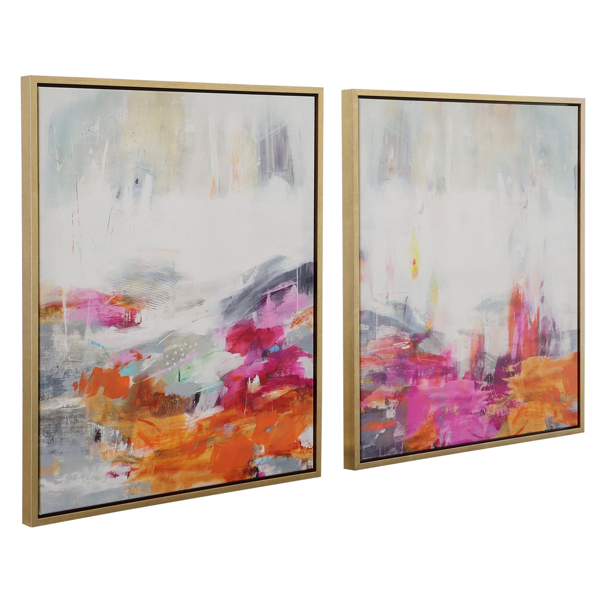 Color Theory Framed Abstract Art Set/2