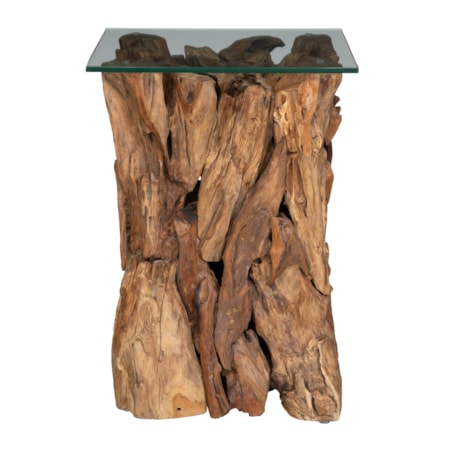 Rozel Teak Wood End Table