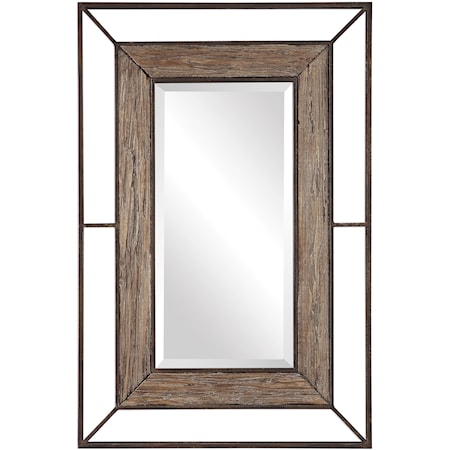 Ward Open Framed Wood Mirror