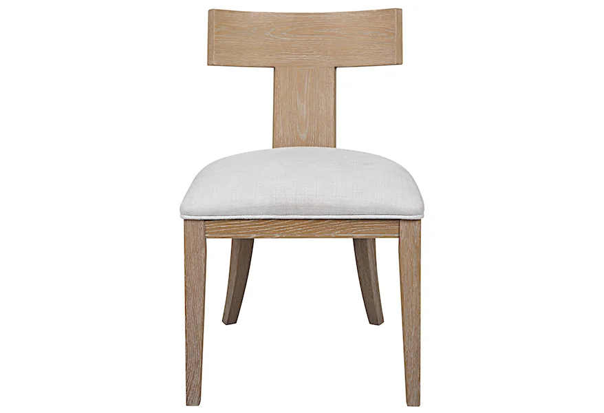 Accent Furniture - Accent Chairs Idris Armless Chair Natural by Uttermost at Del Sol Furniture
