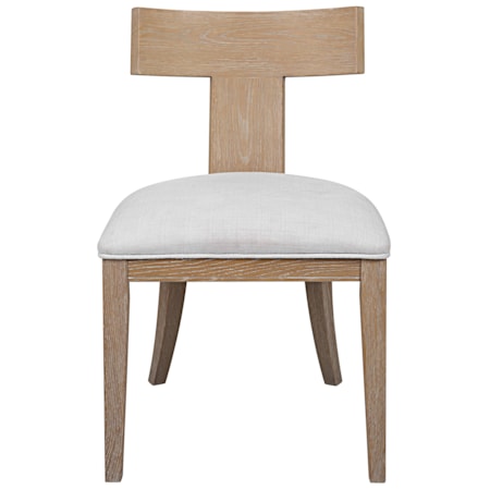 Idris Armless Chair Natural