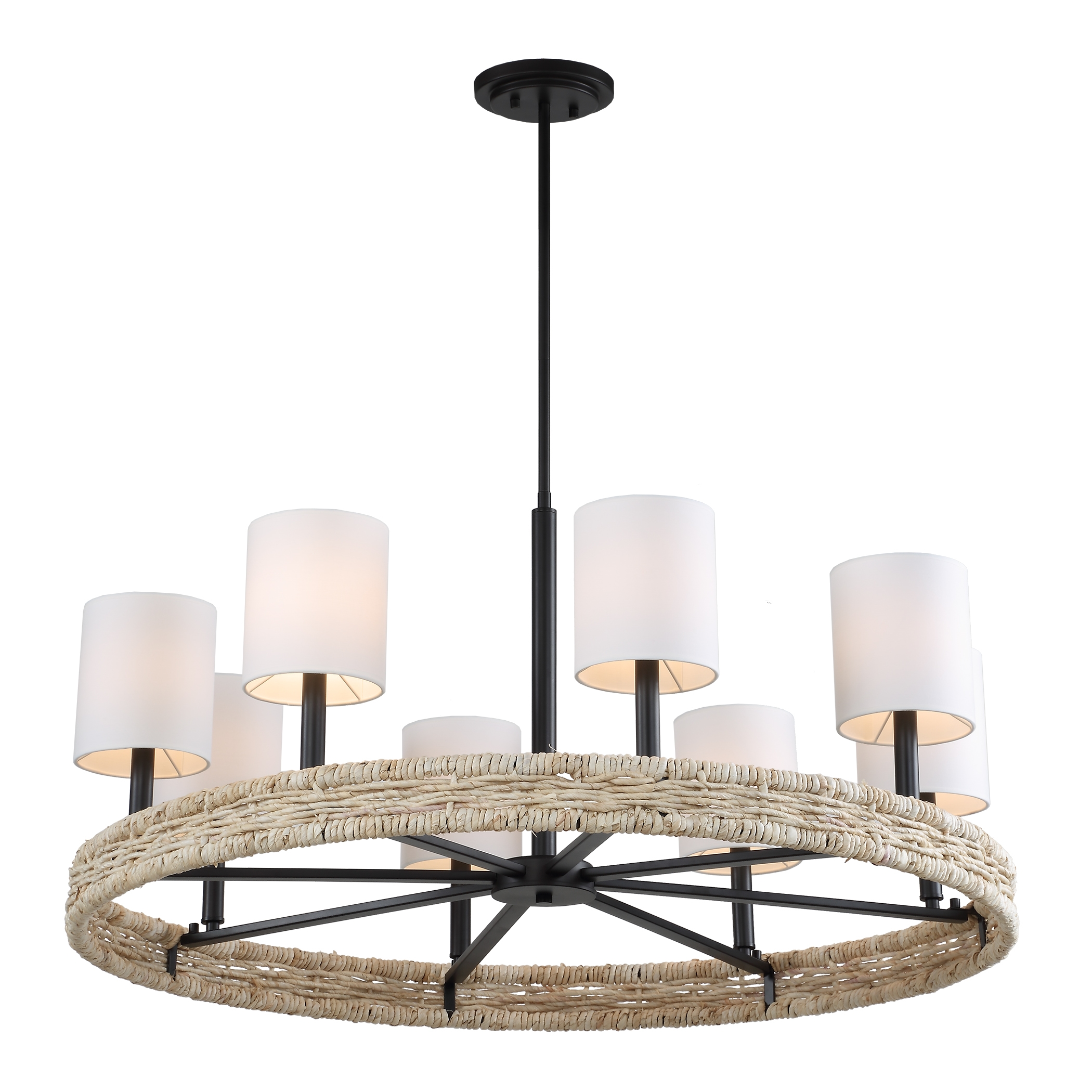 Uttermost Faiyam Faiyam 8 Light Rattan Chandelier
