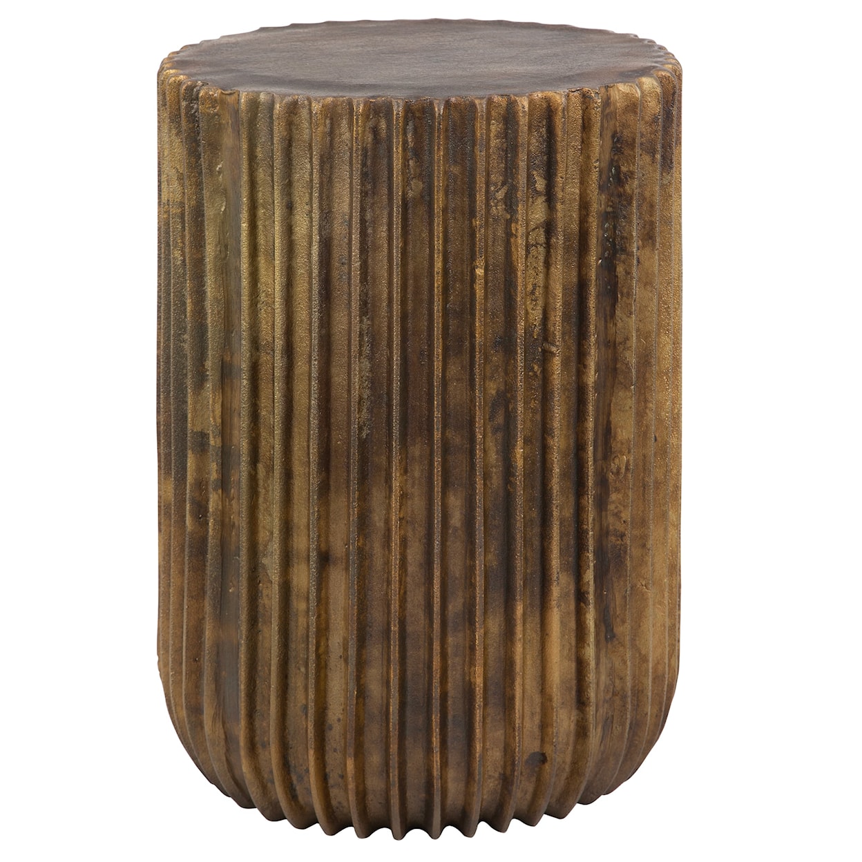 Uttermost Peaks Peaks And Valleys Gold Accent Table