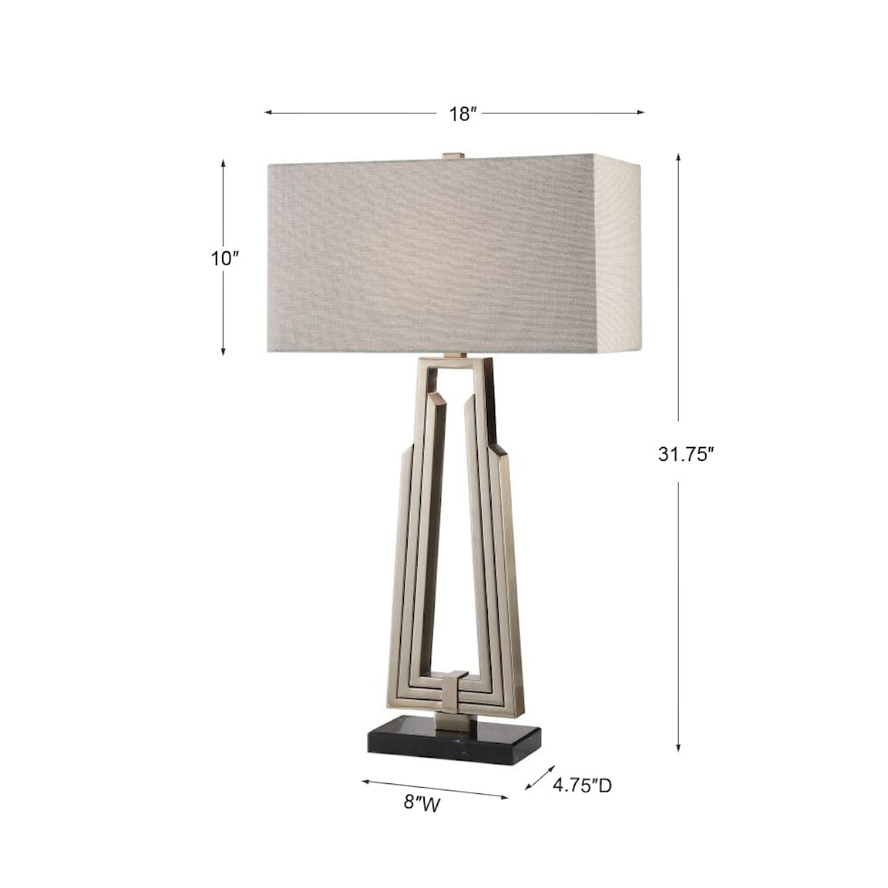 Uttermost Table Lamps Alvar Contemporary Modern Lamp