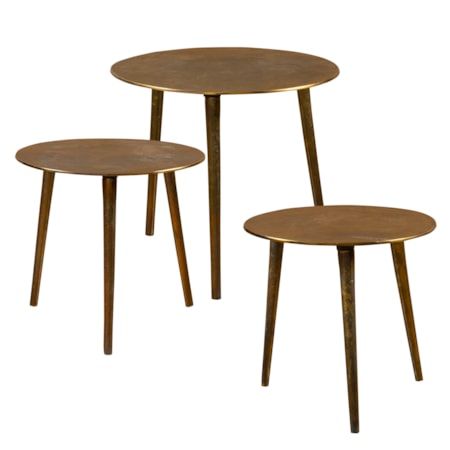 Kasai Gold Coffee Tables S/3