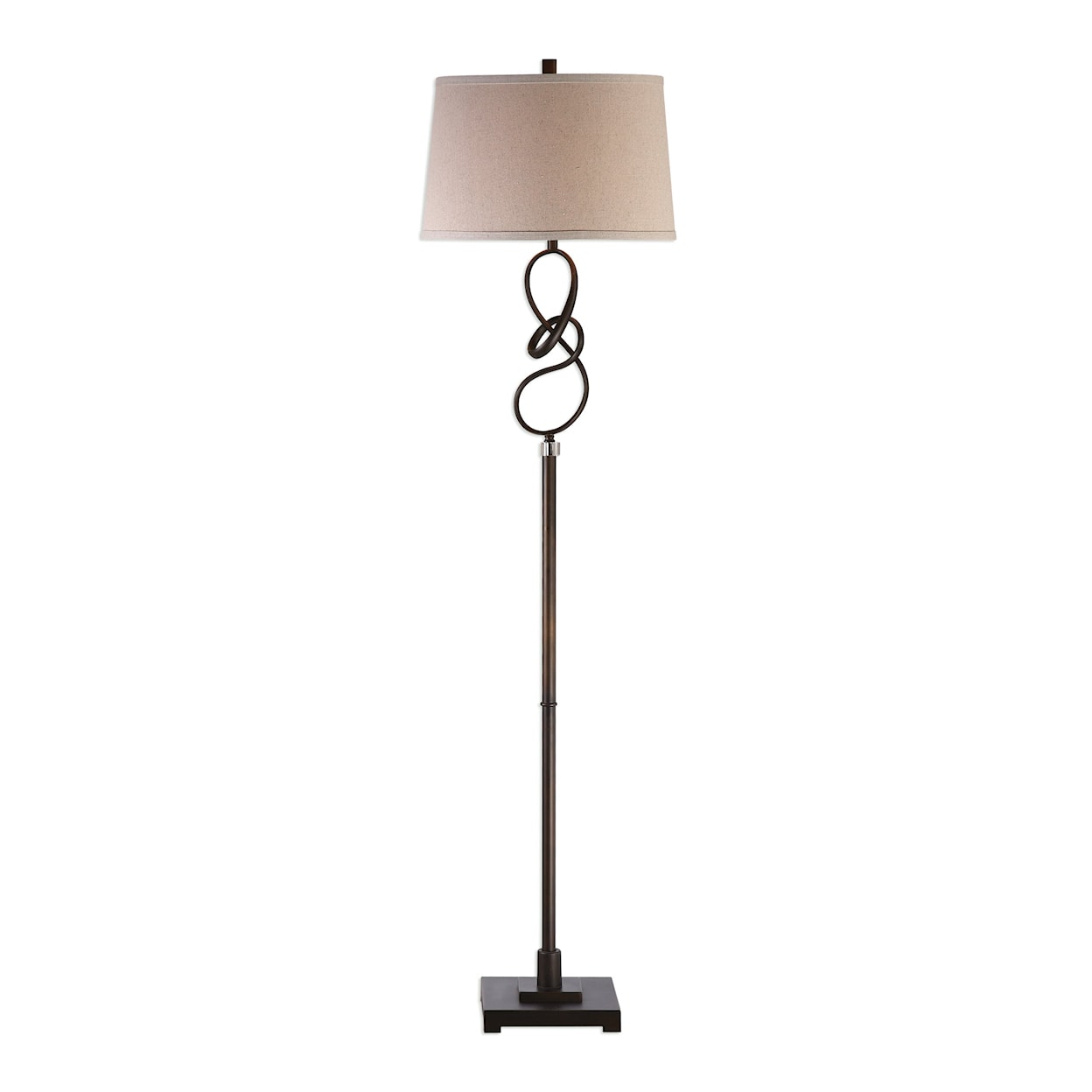 Uttermost Floor Lamps Tenley Twisted Bronze Floor Lamp