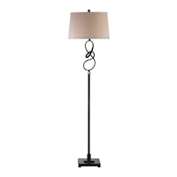 Tenley Twisted Bronze Floor Lamp