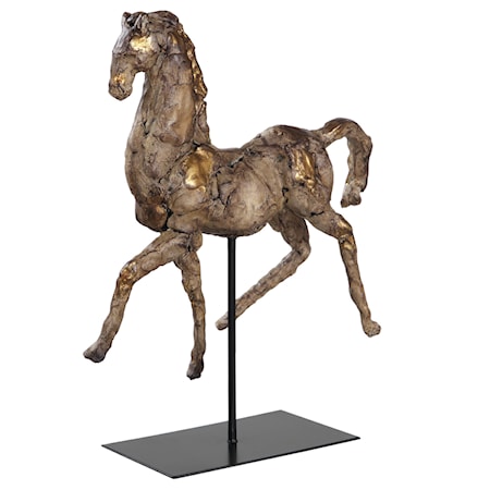 Caballo Dorado Horse Sculpture