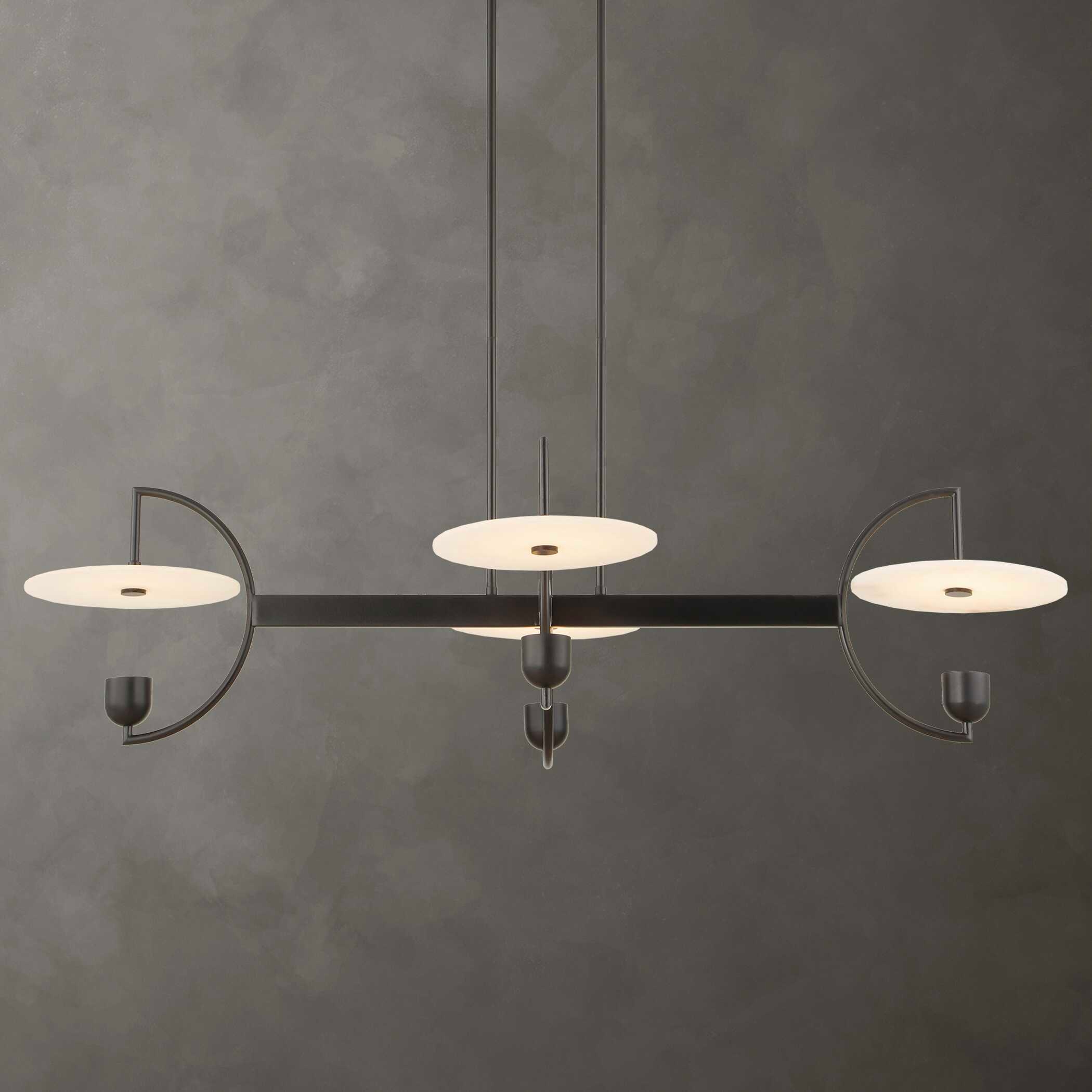 Kyoto 4 Light Linear Led Chandelier