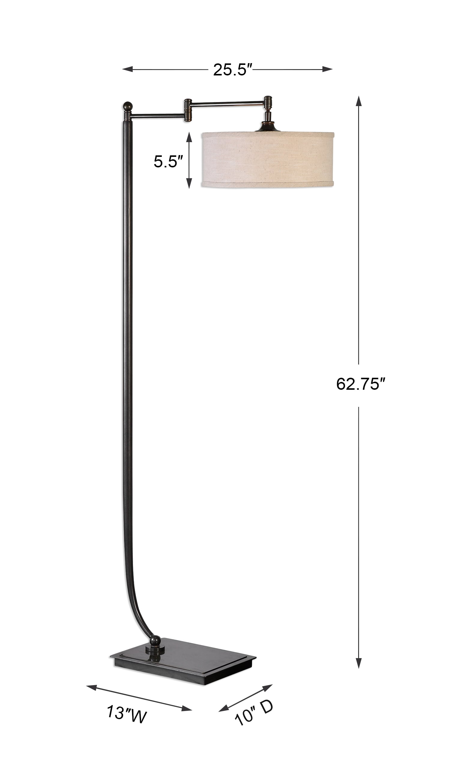 Uttermost Floor Lamps Lamine Dark Bronze Floor Lamp