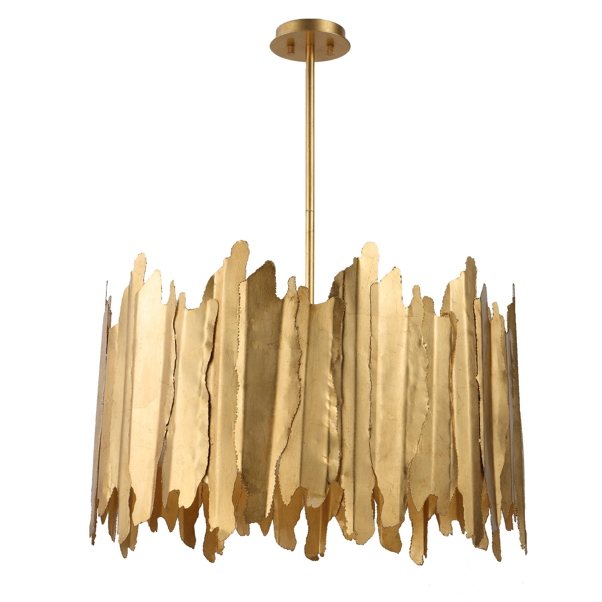 Uttermost Golden Golden Gate 8 Light Industrial Pendant